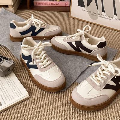 Классические универсальные белые туфли на платформе в стиле ретро для женщин 2025 года, новые весенние и осенние туфли для увеличения роста, повседневные спортивные туфли для сноуборда