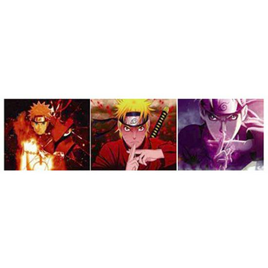 3D-лентикулярная аниме-картина: Академия Героев Наруто и Ван Пис