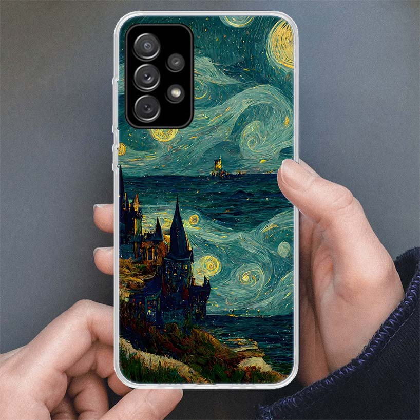 Чехол для телефона «Звездная ночь» Ван Гога для Samsung Galaxy A17 A16 A56 A15 A55 A14 A54 A13 A53 A36 A35 A34 A33 A26 A25 A24 A23 A05S