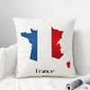 Flag France Flag Cushion Cover Natural Linen Pillowcase Set AllinOne Decor for Sofa Bedroom  Chair