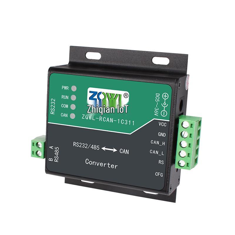 Industrial CAN to RS232/RS485 Serial Converter Module