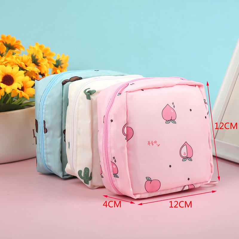 Cute Sanitary Pad Tampon Storage Bag Portable Travel Bag Makeup Bag Earphone Bag
