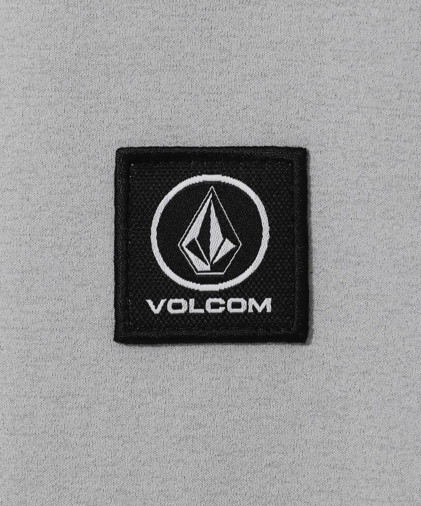 Футболка с воротником-поло и логотипом-нашивкой VOLCOM (серый)