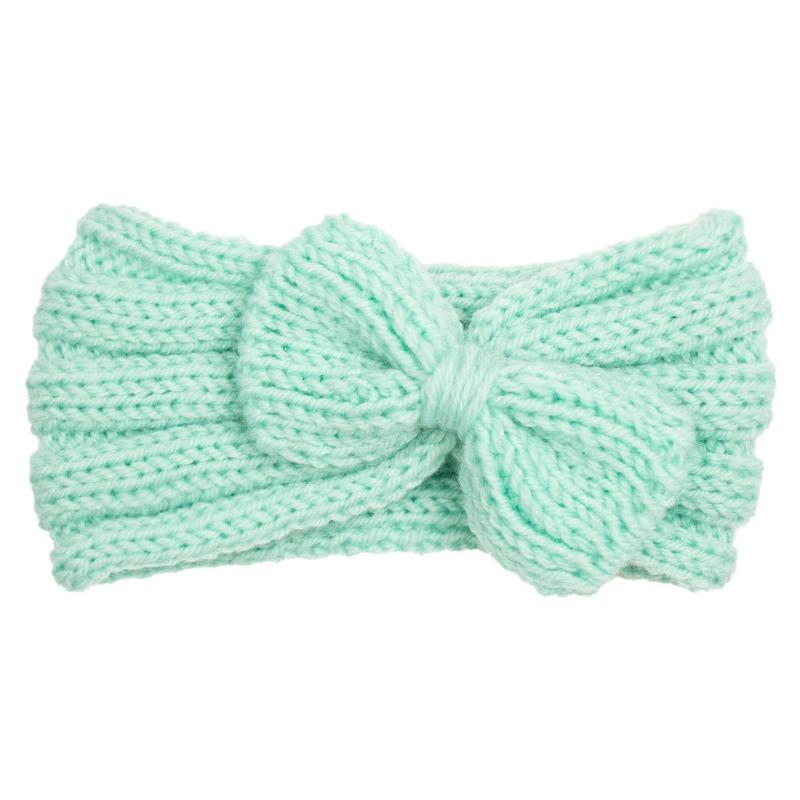 Autumn and Winter Baby Wool Headband, Baby Solid Color Comfortable Bow Hair Accessories, Children's Headband