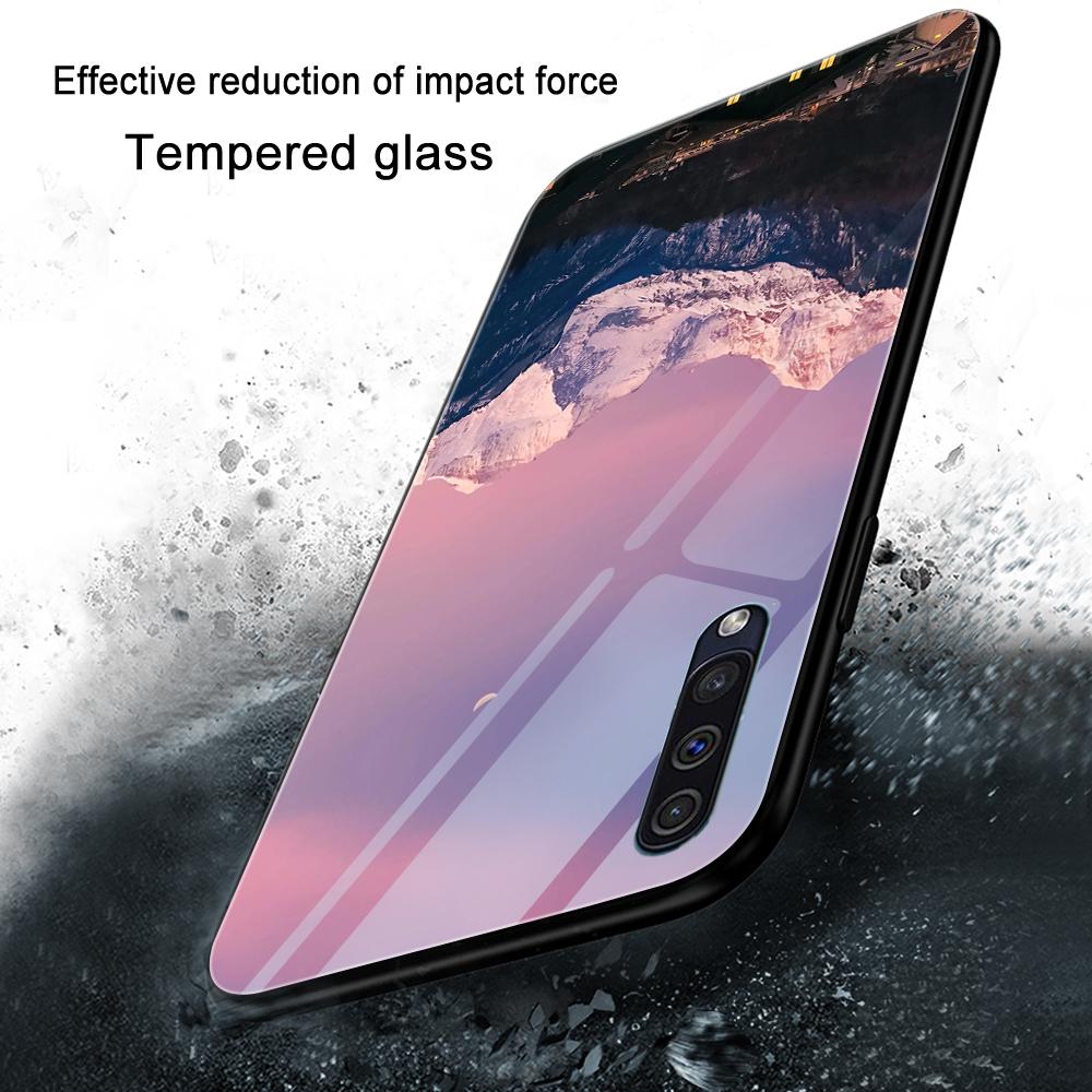 Чехол с горным пейзажем для Samsung Galaxy A71 A72 A70 A73 A53 A13 5g A03 A22 A21s A03 Core A42 A52, защитный стеклянный чехол