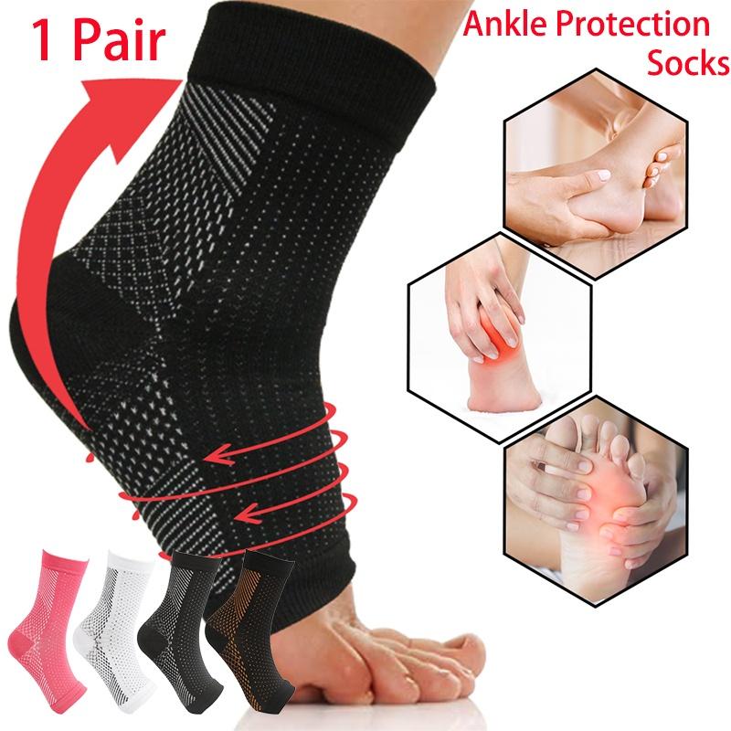 One Ankle Pair Compression Socks Sports Protection Basketball Running Sock Ankle