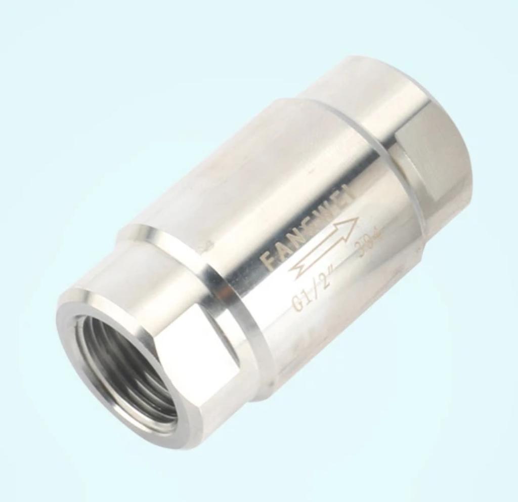 High Pressure 1/8" 1/4" 3/8" 1/2" 3/4" 1" BSP Female 304 Stainless Steel 316 Check One Way Valve Non-return Steam Water Oil