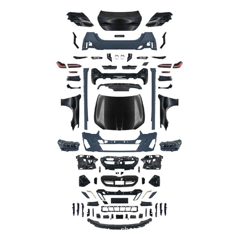 BMW 5 Series F10-G68 24+ MT Wide Body Kit: Front & Rear Bumpers with Headlights