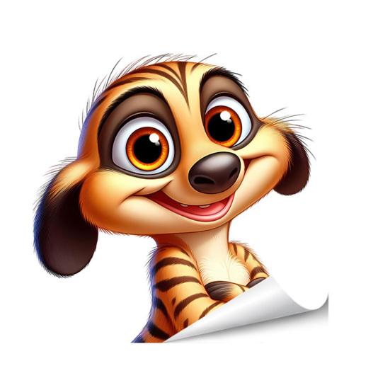 Статические наклейки на окна Смешные мультяшные животные Многоразовые наклейки на окна Водонепроницаемые Съемные наклейки для комнаты Офиса Дома Стеклянных дверей Декор окна