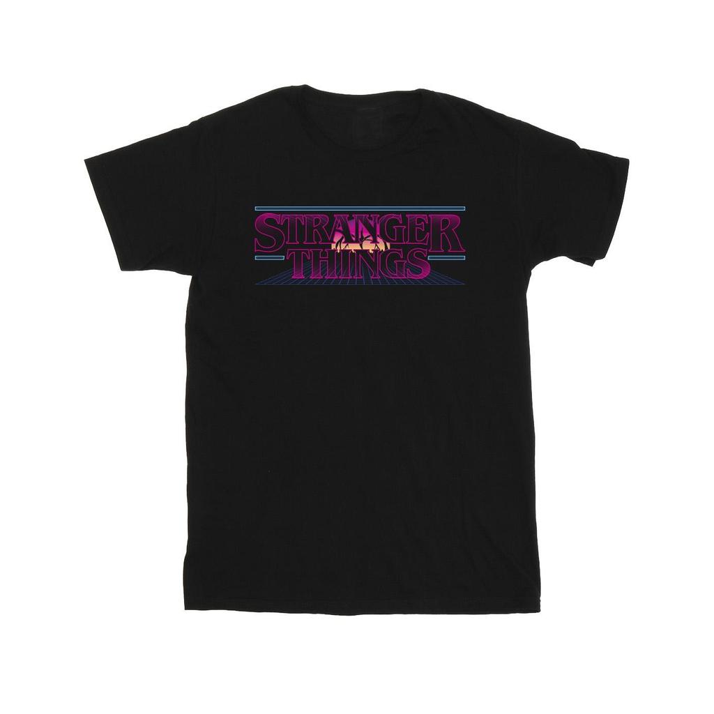Netflix Mens Stranger Things Retro Title T-Shirt