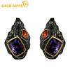 Classic Copper Alloy Zircon Earrings for Women Wedding Party Gifts