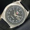 ВИНТАЖНЫЕ МУЖСКИЕ АВТОМАТИЧЕСКИЕ ЧАСЫ SEIKO 5 7009A ЯПОНИЯ С АРАБСКИМ ЧЕРНЫМ ЦИФЕРБЛАТОМ a703051-1 R212-a703051