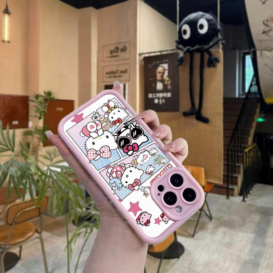 Sanrio TK Наждачная бумага Милый розовый чехол для телефона для Apple 16