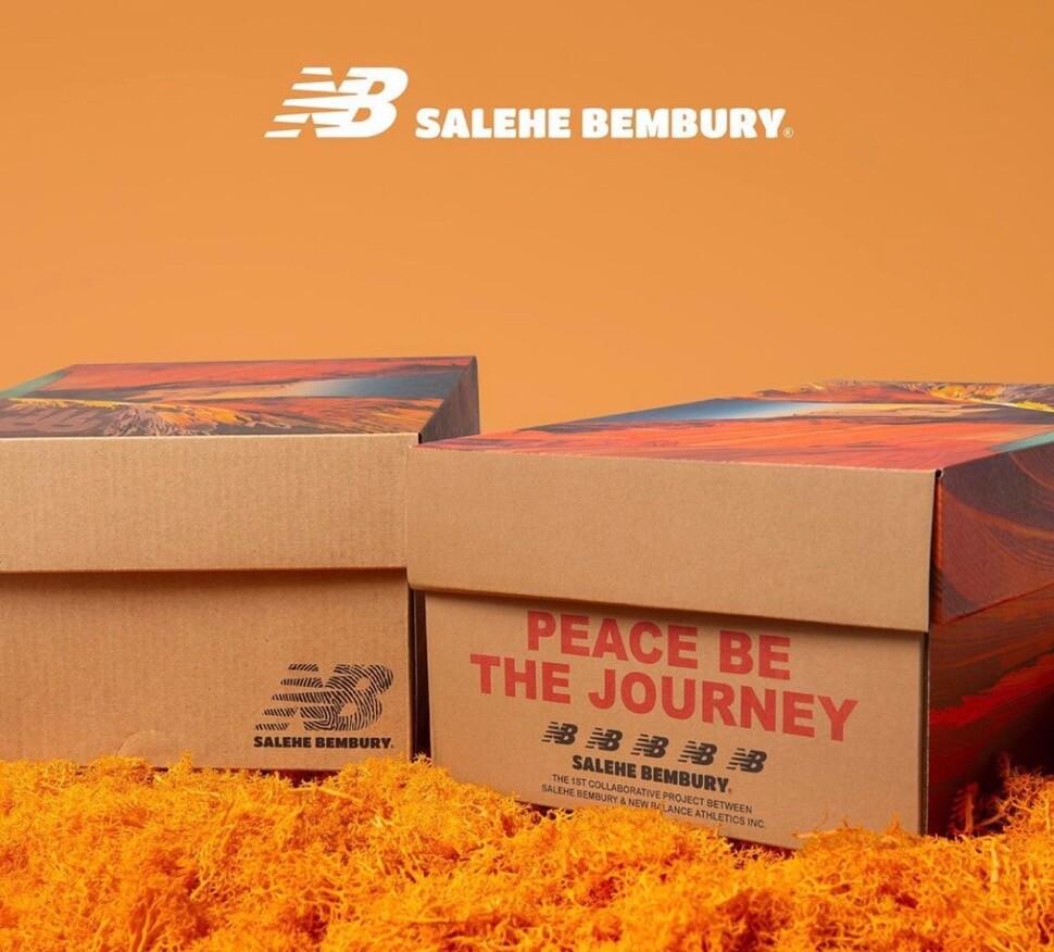 ML2002R1 Salehe Bembury New Balance 2002R Песочный Золотой Оранжевый Красный
