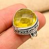 Citrine Gemstone Handmade 925 Sterling Silver Heart Shape Jewelry Ring For Memorial Day