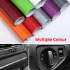 3D Carbon Fiber Vinyl Wrap Film Waterproof Car Stickers Console Laptop Skin Auto Motorcycle Exterior Interior Protection Film