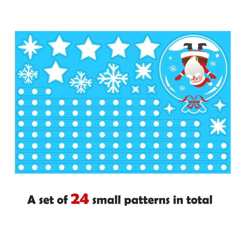 1 комплект рождественских электростатических наклеек на окна в виде снежинок для детской комнаты, рождественские украшения, наклейки на новогодние обои
