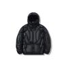 Solid Color Hooded Short Down Jacket Unisex Outerwear Black AYMT035-6