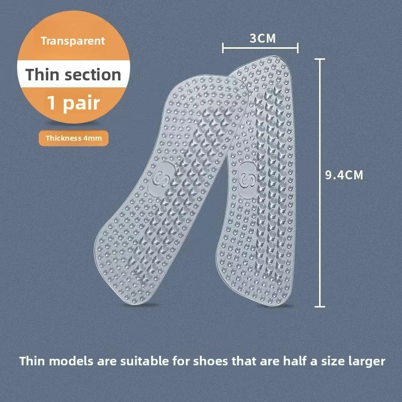 Upgrade Silicone Heel Stickers Heels Grips for Women Men Anti Slip Heel Cushions Non-Slip Inserts Pads Foot Heel Care Protector