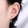Simple Temperament Beads Korean Copper Fashion Jewelry Stud Earrings Ear Buckle Hoop Earrings