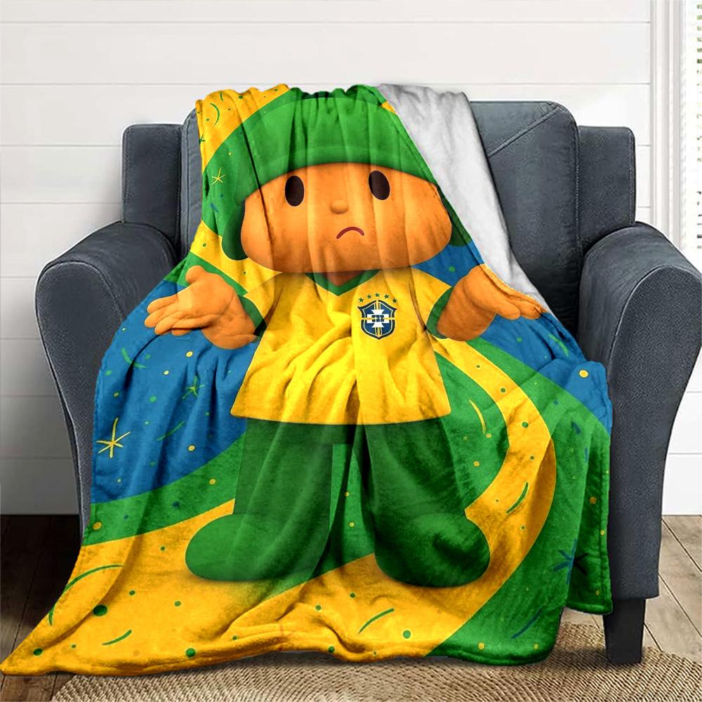 Pocoyo Blanket Durable Comfort Perfect for Office Livingroom Picnics Four Seasons Multipurpose Modern Best Holiday Gift for Friends Family