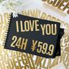 2.5-inch Gold Stamping Letter Sticker Large Alphanumeric Symbol Sticker Self-adhesive DIY Car Mailbox Decoration Sticker
