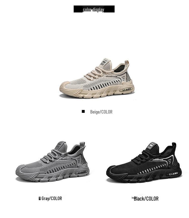 Мужские дышащие спортивные кроссовки Flyknit - Летняя коллекция 2024, Мягкая подошва, Хит продаж, Тонкий сетчатый дизайн