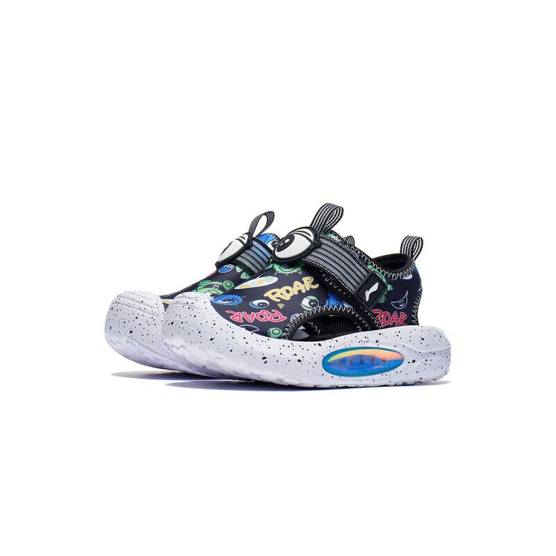 Li-Ning Cloud Shock Absorbing износостойкие легкие нескользящие детские сандалии детские сандалии черные YKKT002-3