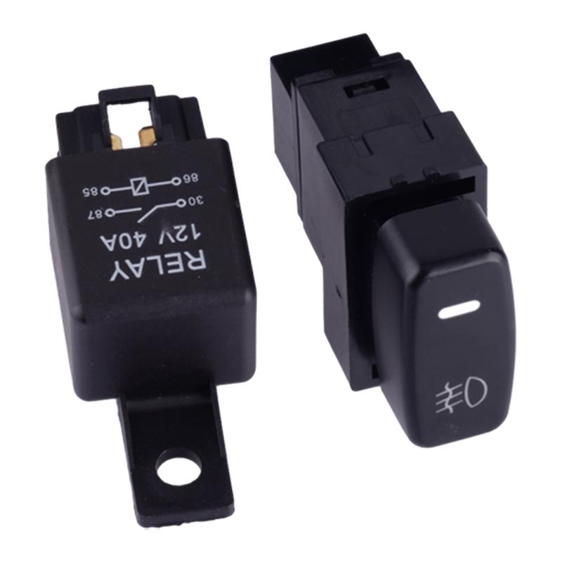 H10 H12 HB3 HB4 HIR2 12V Жгут проводов для противотуманных фар Светодиодное реле-переключатель 40А Подходит для Mitsubishi Outlander Lancer Pajero Eclipse Grandis