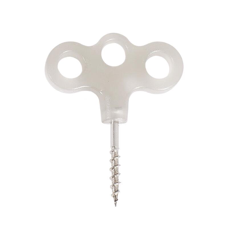 Glow-in-the-Dark 3-Eye Screw Deck Pegs for Camping