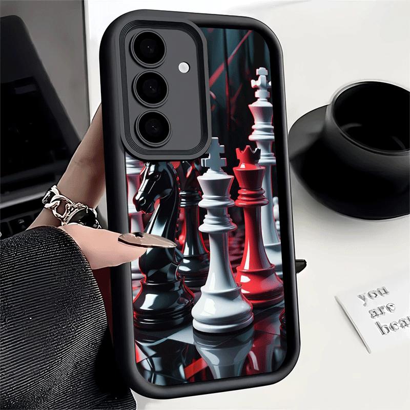 Чехол для телефона Samsung Galaxy S26 S25 Ultra S24 FE Конкурентная шахматная игра Оболочка S23 Plus S22 + S21 S20 5G Мягкий силикон Funda