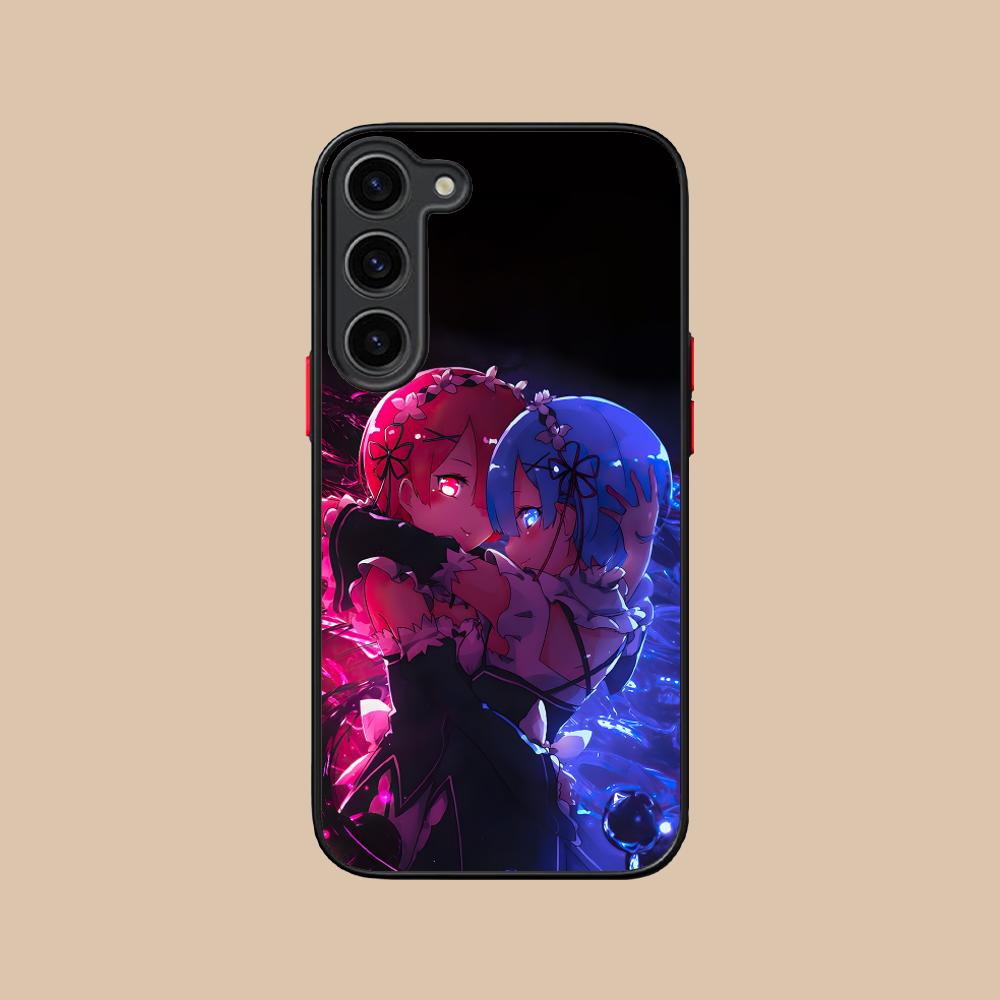 Чехол из силикона ReZero Rem Ram для мобильного телефона Samsung Galaxy S26 S25 S24 S23 S22 S21 Plus FE Ultra Цветной чехол
