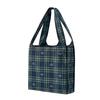 Экологичная сумка многоразовая сумка клетчатый узор хозяйственная сумка моя сумка складная компактная сделано в Японии темно-синий [Miki House] 16-3009-380