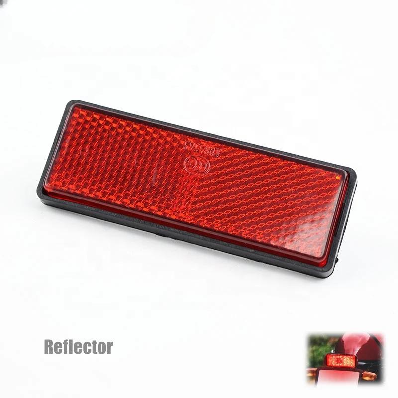 Motorcycle Night Reflective Warning Plate Quad Rectangle Reflective Plate Warning Reflector Reflector Sign Decal Accessories