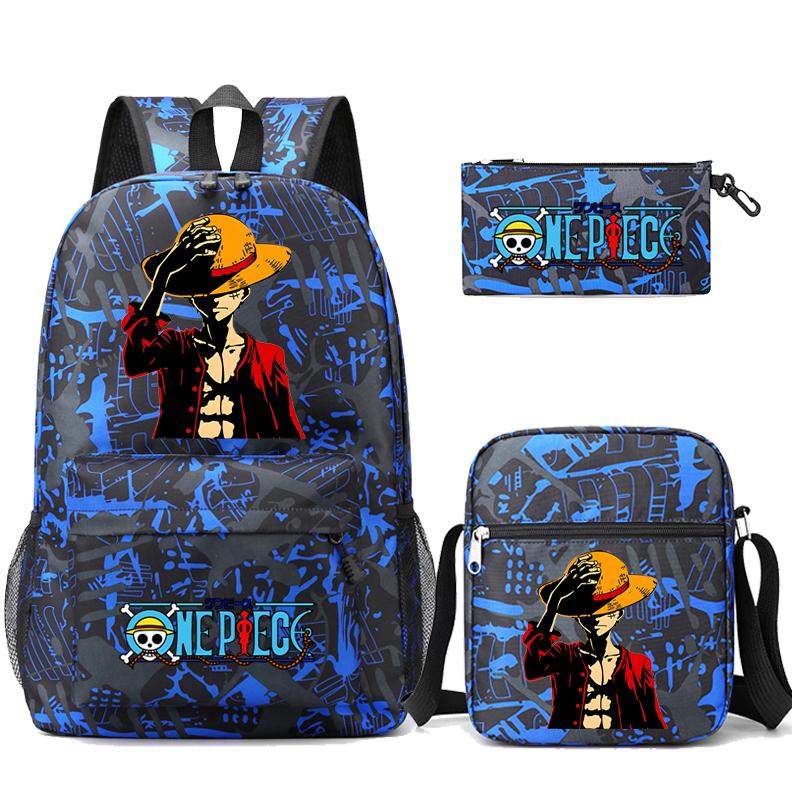 3 шт./компл. аниме цельный противоугонный рюкзак с моющейся сумкой через плечо пенал для девочек мальчиков подростков детей студентов рюкзак для отдыха Mochila