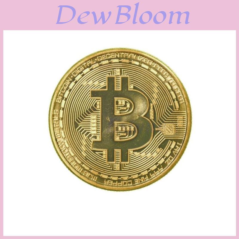 Памятная монета Bitcoin с металлическим основанием и акриловым дисплеем для деловых подарков