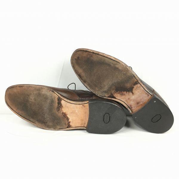 Allen Edmonds Vintage Straight Tip Business Shoes Brown Size 28.5-29.5cm Men's(USED)