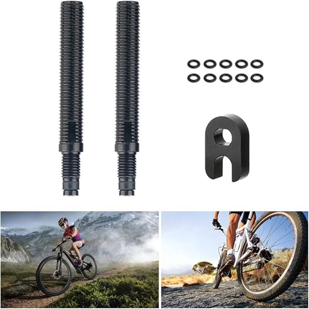 Bike Tire Inflation Extension Rod – Split Type Flange, Carbon Fork Compatible,  Nozzle & Wheel Tube Accessory