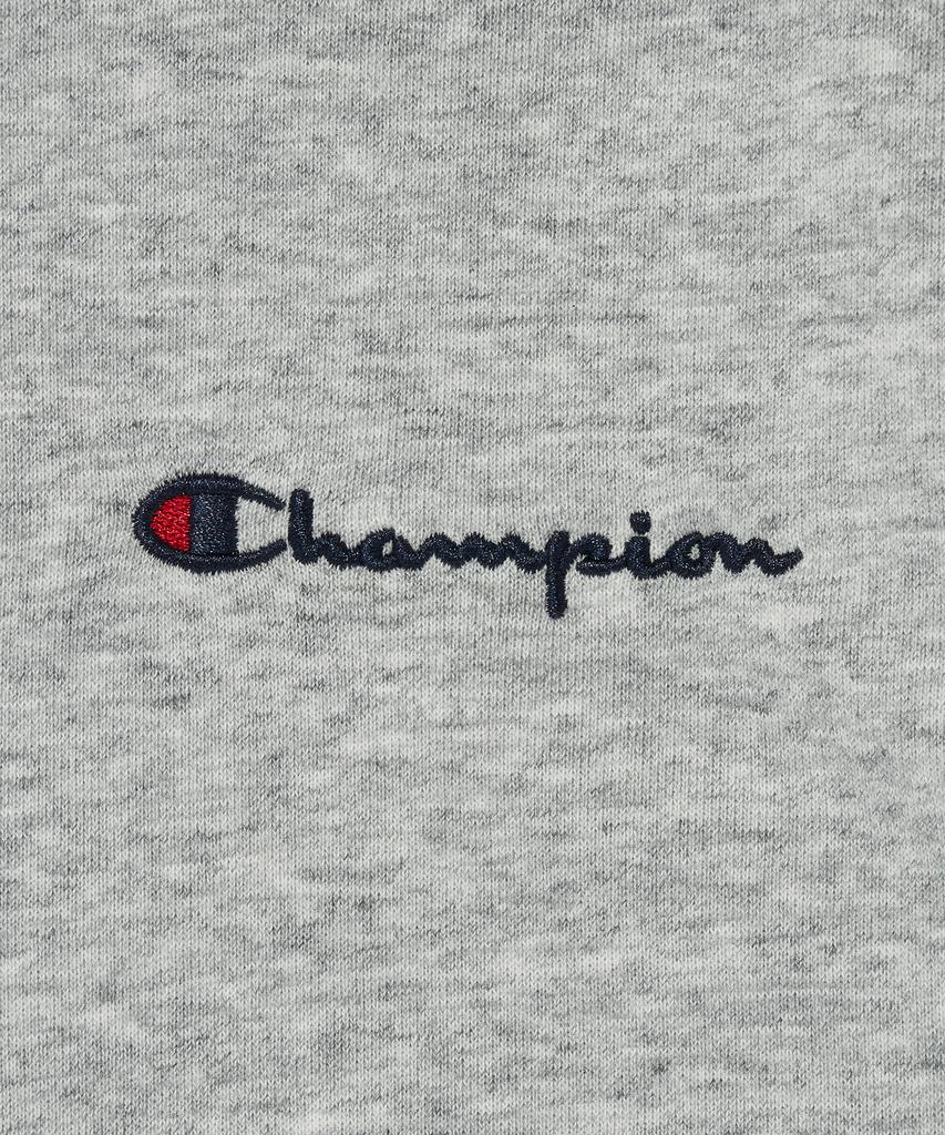Champion Худи на молнии с маленьким логотипом-надписью Обычный серый