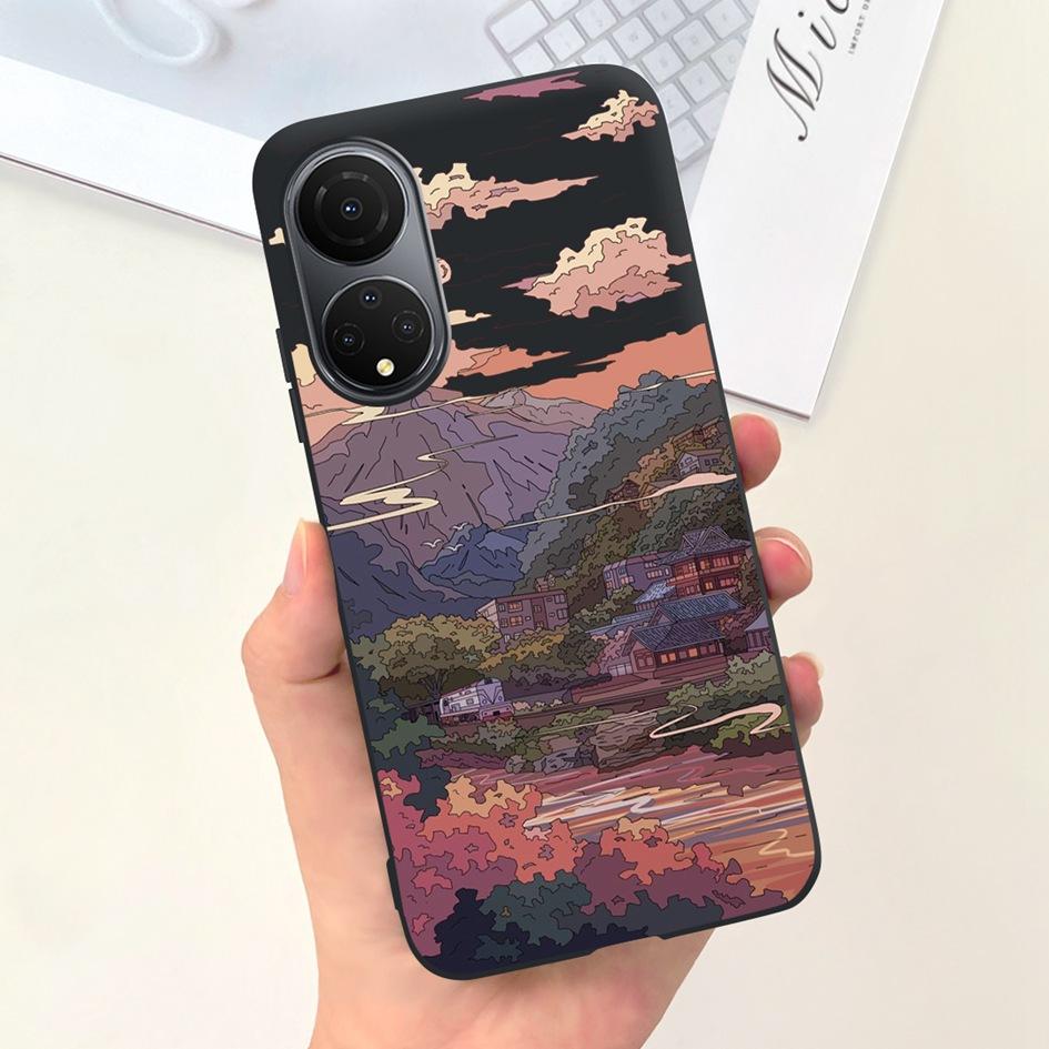 For Honor X7 X7a Case Lovely Duck Astronaut Soft Silicone Matte Phone Cover For Honor X7b CLK-LX1 Funda X 7b X 7a HonorX7 Bumper