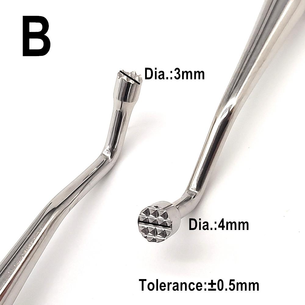 Dental Implant Surgical Bone Compactor Implant Bone Grafting Packer Serrated Tip Bone Plugger Filling Tool Autoclavable