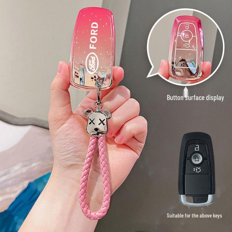Ford Prado Key Cover: Durable, Anti-Drop Shell for Taurus, EcoSport - Creative Decoration