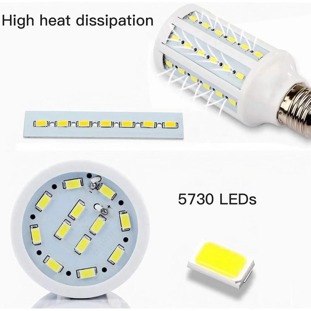 Светодиодная лампа-кукуруза E27 SMD, высокая яркость, освещение на 360 градусов, энергосберегающая, для помещений и улицы