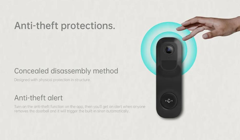 Wideodomofon wifi 2k vicohome m101k - wideodomofon z kamerą ip i trybem nocnym