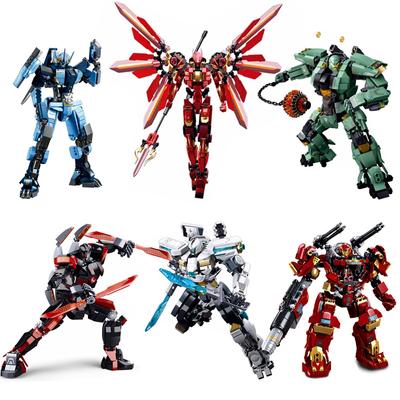Sluban Pacific Rim Hunter Robot Mecha Warrior Building Blocks Saber Athena Bracer Phoenix Classic Movie Model Boyfriend Gift Set