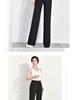 Women's High Waist Wide Leg Pants with Elastic Waist - Black, Loose Fit, Perfect for Spring and Summer
