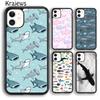 Krajews Чехол для телефона Акула Морская рыба Для iPhone 17 Air 16 15 14 plus 12 13 pro max coque Чехол Fundas