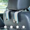 Car Seat Back Hook Metal With Suede Universal Vehicle Headrest Hangers Interior Storage Organizer For Purse Handbag Coat Grocery Bags 2 Pack Light