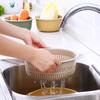 2/6Pcs Kitchen Double-Layer Drain Basket Rotatable Storage Basket for Washing Vegetables Fruit Colander Baskets Kitchen Tools
