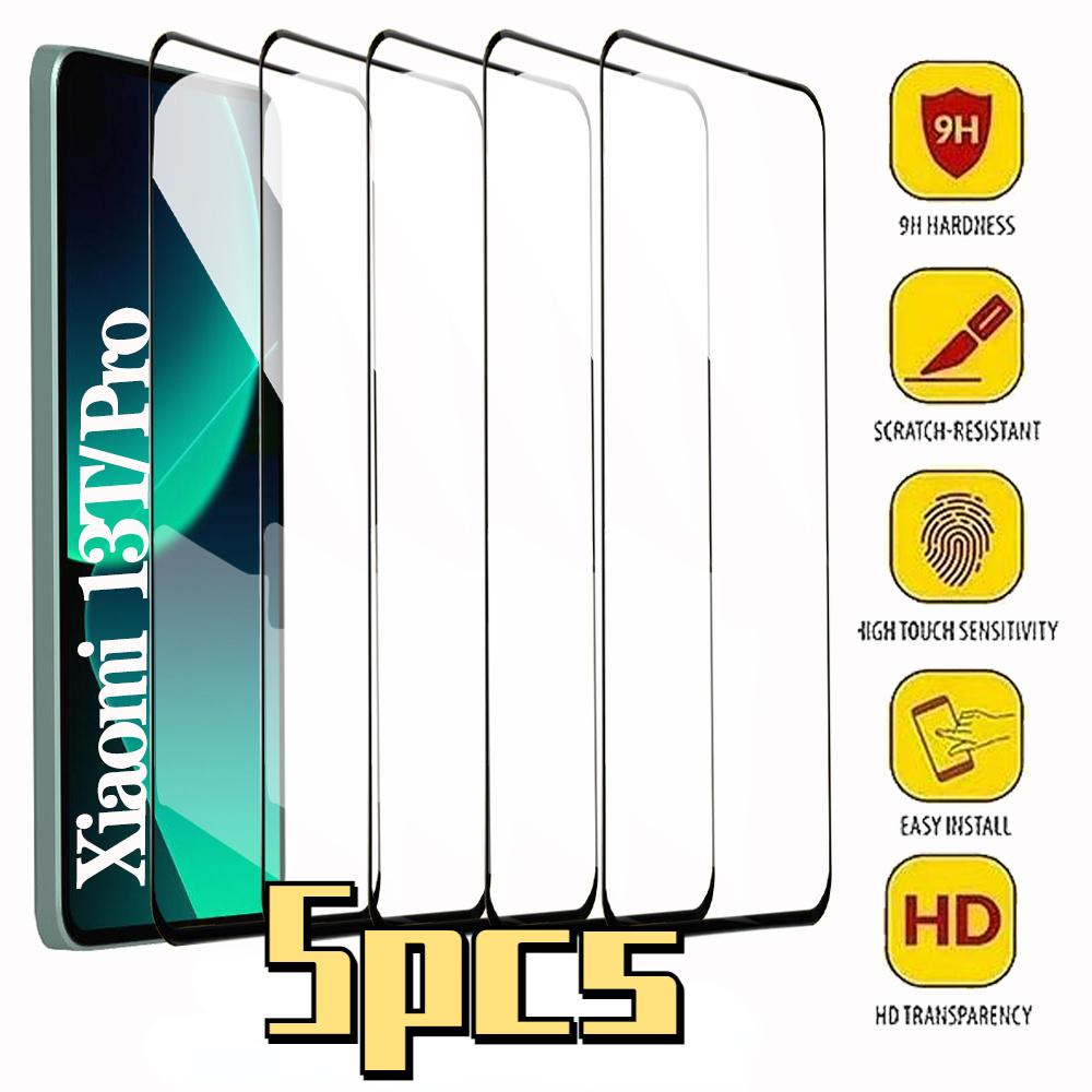 5 шт. передняя защитная пленка для Xiaomi 13T Pro 5G Защитная пленка для экрана Redmi Note 10 11 12 13 Pro Plus закаленное стекло